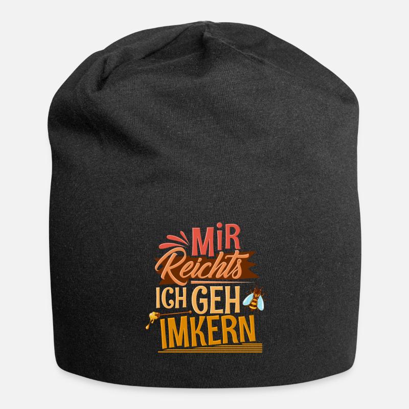 Imker Bienen - Jersey-Beanie - Schwarz