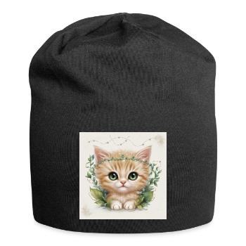 Minou mignon - Bonnet en jersey - noir - Devant