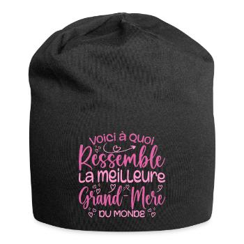Cadeau Meilleure Grand-mère Cadeau Grand Mere - Bonnet en jersey - noir - Devant
