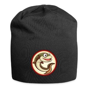 Anguille Coloré Kawaii Dessin Animé Personnage Clipart Animal de compagnie - Bonnet en jersey - noir - Devant