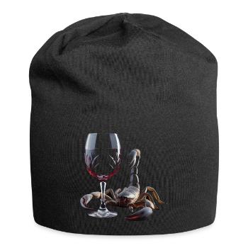 Skorpion Wein - Jersey-Beanie - Schwarz - Vorne