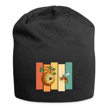 Ruche d’abeille - Bonnet en jersey - noir - Devant