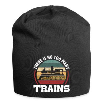 there is no too many trains Design for a - Jersey-Beanie - Schwarz - Vorne