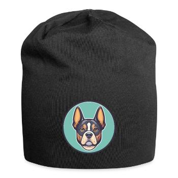 Braque Saint Germain Chien Race Dessin Animé Kawaii Pet - Bonnet en jersey - noir - Devant