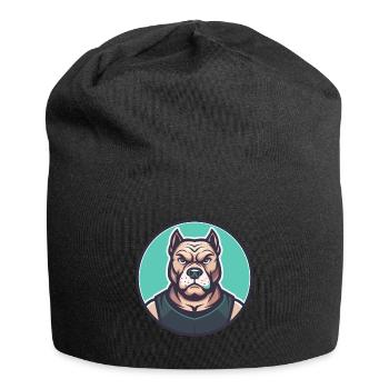 Cordoba Kampfhund Rasse Cartoon Kawaii Clipart - Jersey-Beanie - Schwarz - Vorne