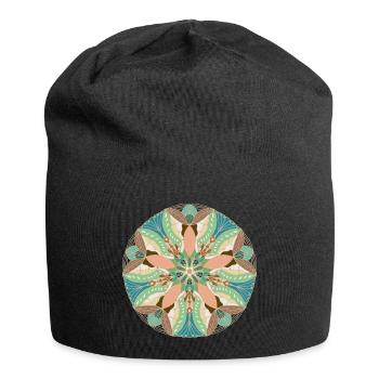 Fish and Moon - Jersey Beanie - black - Front