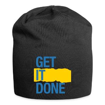 Erledigen Sie es (dunkel) - Jersey-Beanie - Schwarz - Vorne