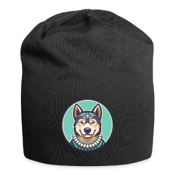 Polynésien Chien Race Dessin Animé Kawaii Clipart Animal - Bonnet en jersey - noir - Devant
