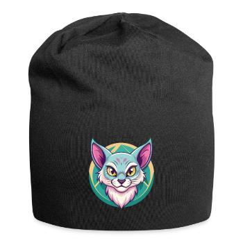 Brume australienne Chat Race Dessin animé Kawaii Animal - Bonnet en jersey - noir - Devant