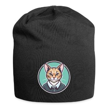 Brume australienne Chat Race Dessin animé Kawaii Animal - Bonnet en jersey - noir - Devant