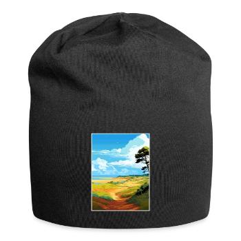 Suffolk Coast Heaths Travel Poster Souvenir WPA - Jersey Beanie - black - Front