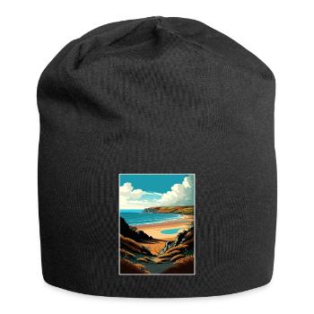 Péninsule de Gower Anob Affiche de voyage Souvenir WPA - Bonnet en jersey - noir - Devant
