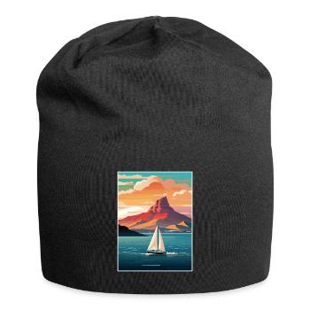 Cape Town Afrique du Sud Affiche de voyage Souvenir WPA - Bonnet en jersey - noir - Devant