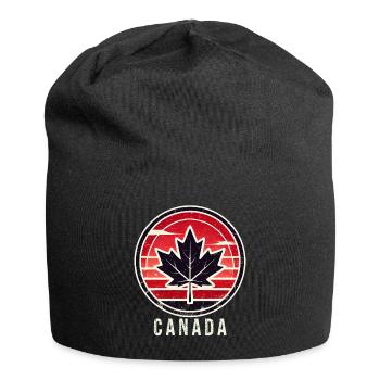 Feuille d'érable du Canada Toronto - Bonnet en jersey - noir - Devant