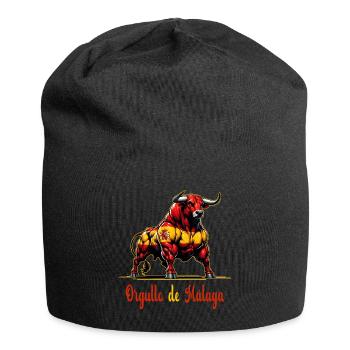 Der Stolz Málaga Flagge Design - Jersey-Beanie - Schwarz - Vorne