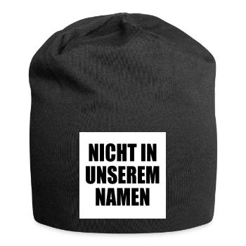 Pas en mon nom - Bonnet en jersey - noir - Devant