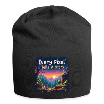 Chaque pixel raconte une histoire - Retro Gaming - Bonnet en jersey - noir - Devant