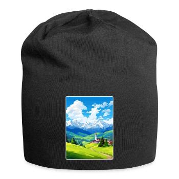 Berchtesgaden Germany Travel Poster Souvenir WPA - Jersey Beanie - black - Front