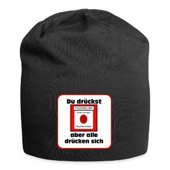 Volunteer Fire Brigade , Shirt , Fire Alarm (25) - Jersey Beanie - black - Front