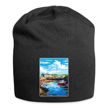 Bude Cornwall England Reiseposter Souvenir WPA - Jersey-Beanie - Schwarz - Vorne