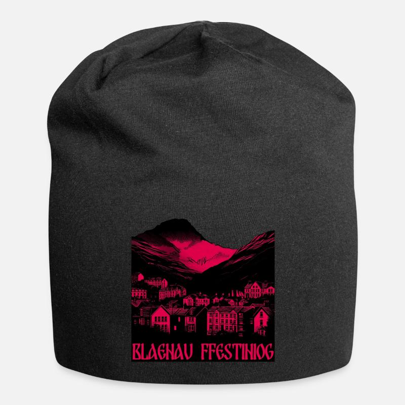 Blaenau Ffestiniog - Jersey Beanie - black