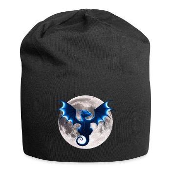 Drachen Motive, monde, dark Fantasy Prints - Jersey-Beanie - Schwarz - Vorne