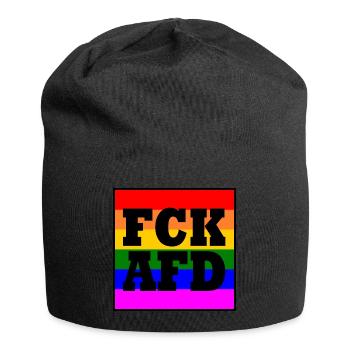 Fck afd - Jersey Beanie - black - Front