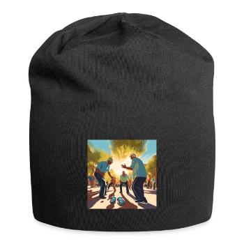 pétanque, pétanque fan, bowler - Jersey Beanie - black - Front