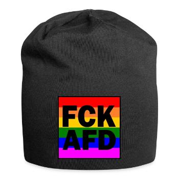 Fck afd - Jersey Beanie - black - Front