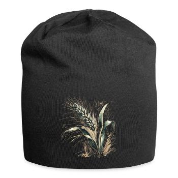 An ear of wheat - Jersey Beanie - black - Front