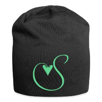 Monogram S Heart Vine - Jersey Beanie - black - Front