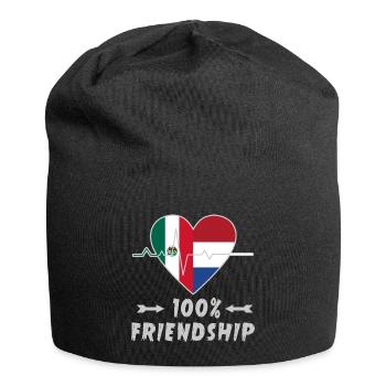 Mexico and Netherlands 100% friendship - Jersey Beanie - black - Front