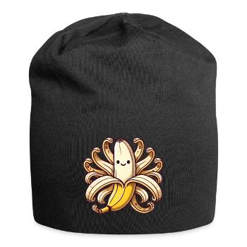 Illustration ludique d’OctoBanana - Bonnet en jersey - noir - Devant