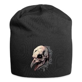Vulture Head Skeleton - Jersey Beanie - black - Front