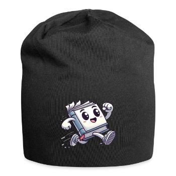 30 Jahre verflogen durch Cartoon-Buchdesign - Jersey-Beanie - Schwarz - Vorne