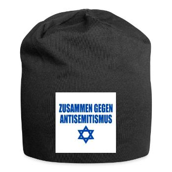 zusammen gegen antisemitismus - Jersey-Beanie - Schwarz - Vorne