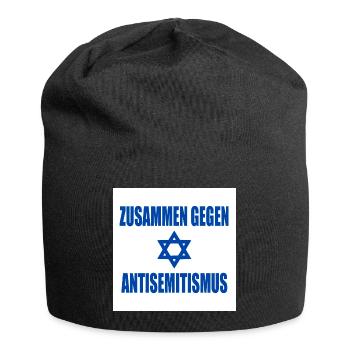 zusammen gegen antisemitismus - Jersey-Beanie - Schwarz - Vorne