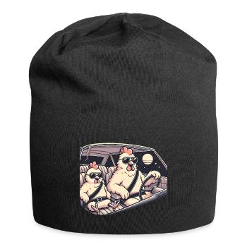 Cool poulets Road Trip Illustration - Bonnet en jersey - noir - Devant