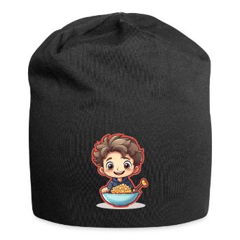 Cereal Killer Funny Muesli Motif - Jersey Beanie - black - Front
