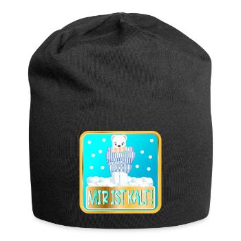MIR IST KALT - WINTER EISBÄREN - Jersey-Beanie - Schwarz - Vorne