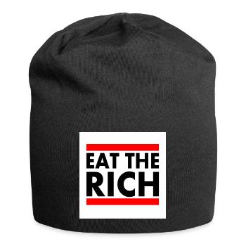 Eat the rich - Jersey Beanie - black - Front