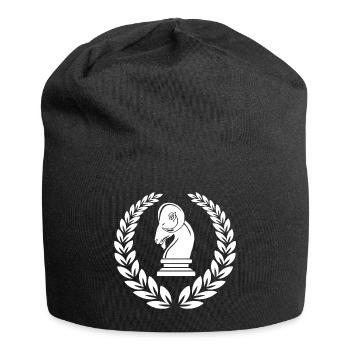 Heidrún - White - Jersey Beanie - black - Front