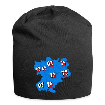 Région rhône alpes - Bonnet en jersey - noir - Devant