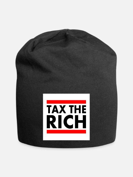 Tax the rich - Jersey-Beanie - Schwarz
