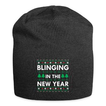 Blinging In The New Year - Jersey Beanie - charcoal grey - Front