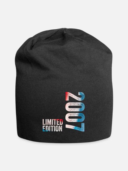 2007 Limited Edition 2007 Geburtstagsgeschenk - Jersey-Beanie - Schwarz