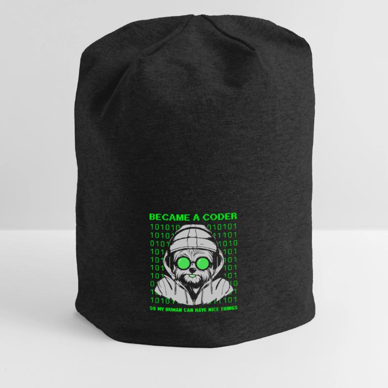 Became a Coder – Cyber Dog Binary Jersey Beanie