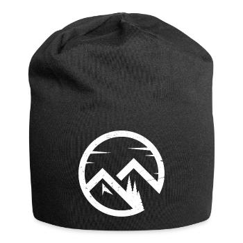 Circular Mountain Emblem - Jersey Beanie - black - Front