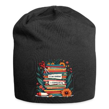 Handmade Cards Scrapbooking Crafts - Jersey Beanie - black - Front