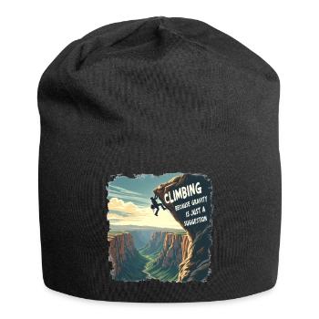 Climbing - Because Gravity Is Just a Suggestion - Jersey Beanie - black - Front